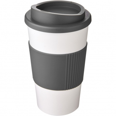 Logo trade ärikingituse pilt: Americano® 350 ml silikoonist võruga kohvitops